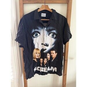 SCREAM Ripple Junction All Over Print Button Up PROMO Horror AOP